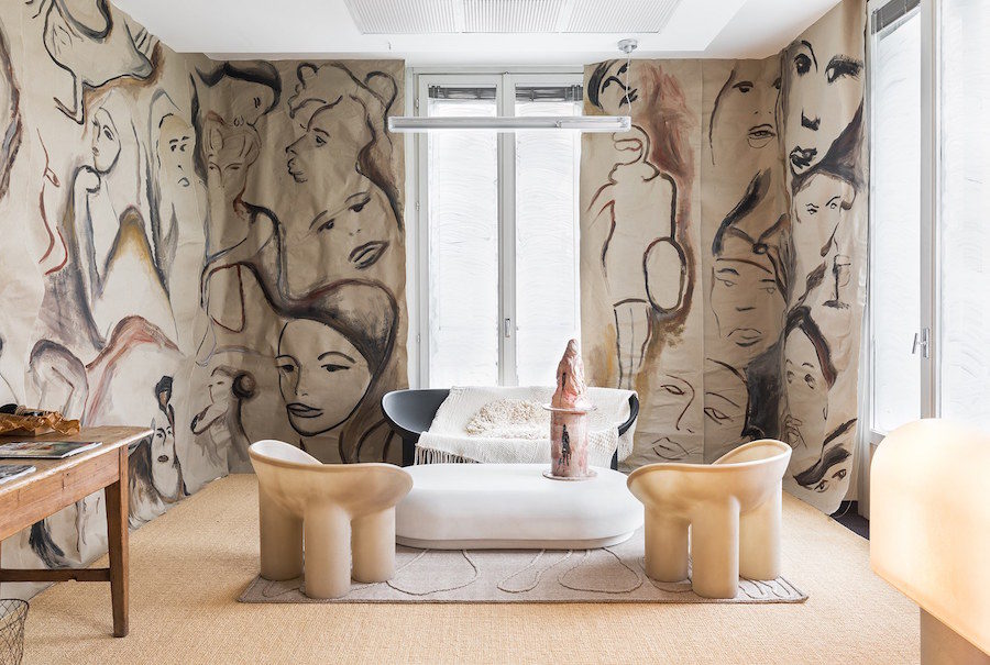 Vogue Italias kontor, inrett av Faye Toogood.